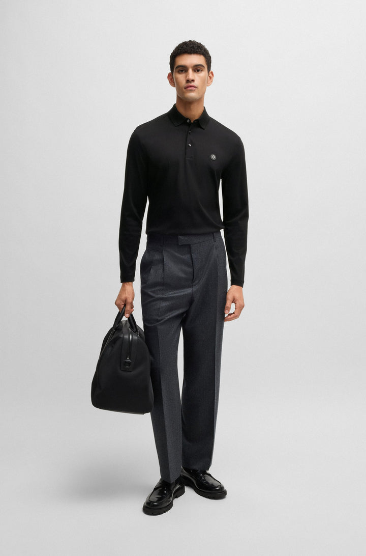 BOSS Polos Regular Fit in Cotton - C-PALEY 01 10263030 01-50523917- Concorde Fashion#color_black-001