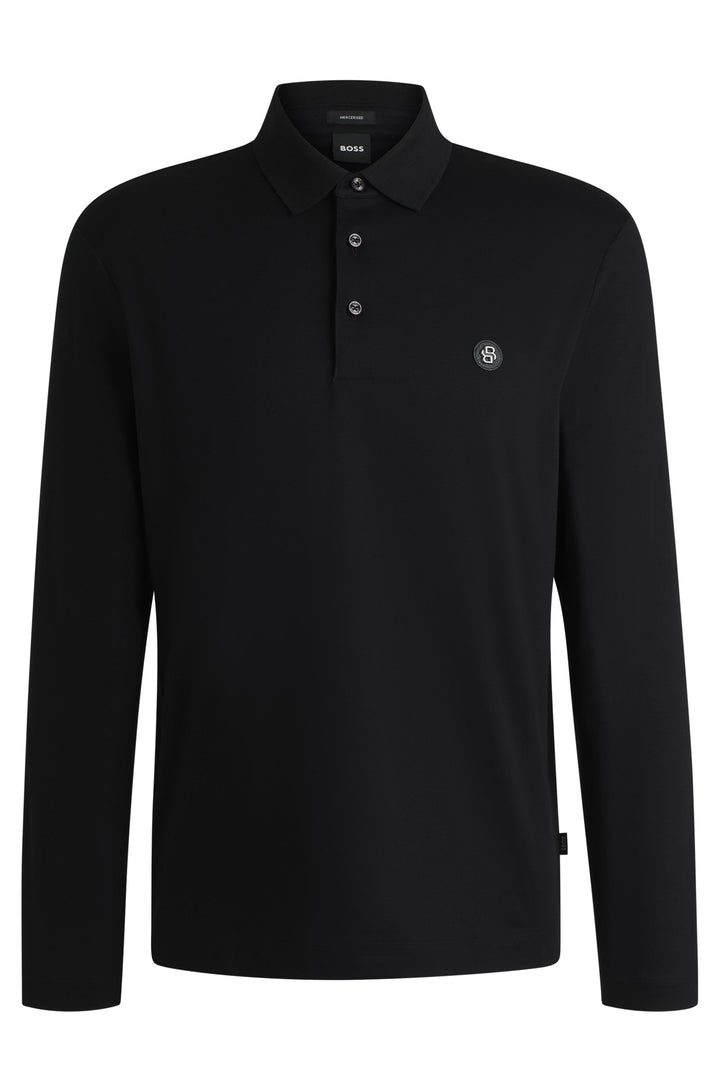 BOSS Polos Regular Fit in Cotton - C-PALEY 01 10263030 01-50523917- Concorde Fashion#color_black-001
