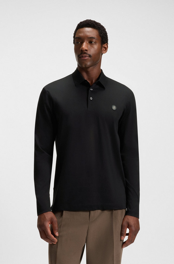 BOSS Polos Regular Fit in Cotton - C-PALEY 01 10263030 01-50523917- Concorde Fashion#color_black-002