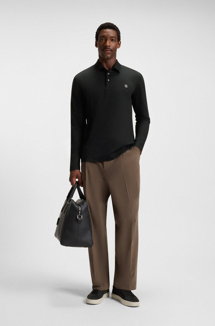 BOSS Polos Regular Fit in Cotton - C-PALEY 01 10263030 01-50523917- Concorde Fashion#color_black-002