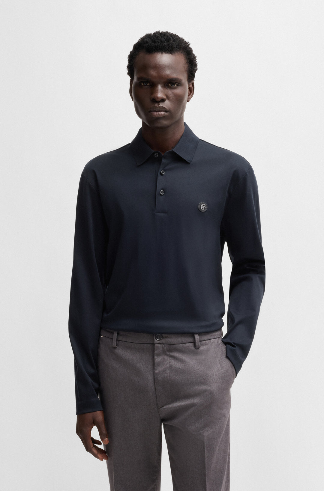 BOSS Polos Regular Fit in Cotton - C-PALEY 01 10263030 01-50523917- Concorde Fashion#color_navy-404