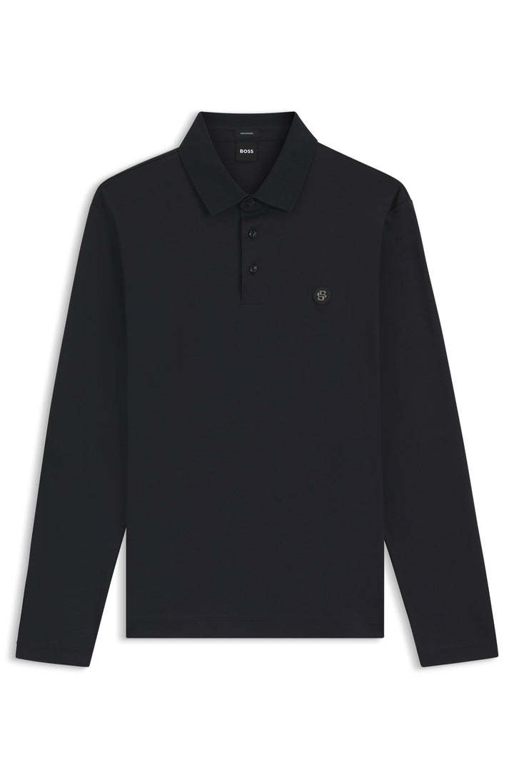 BOSS Polos Regular Fit in Cotton - C-PALEY 01 10263030 01-50523917- Concorde Fashion#color_navy-406