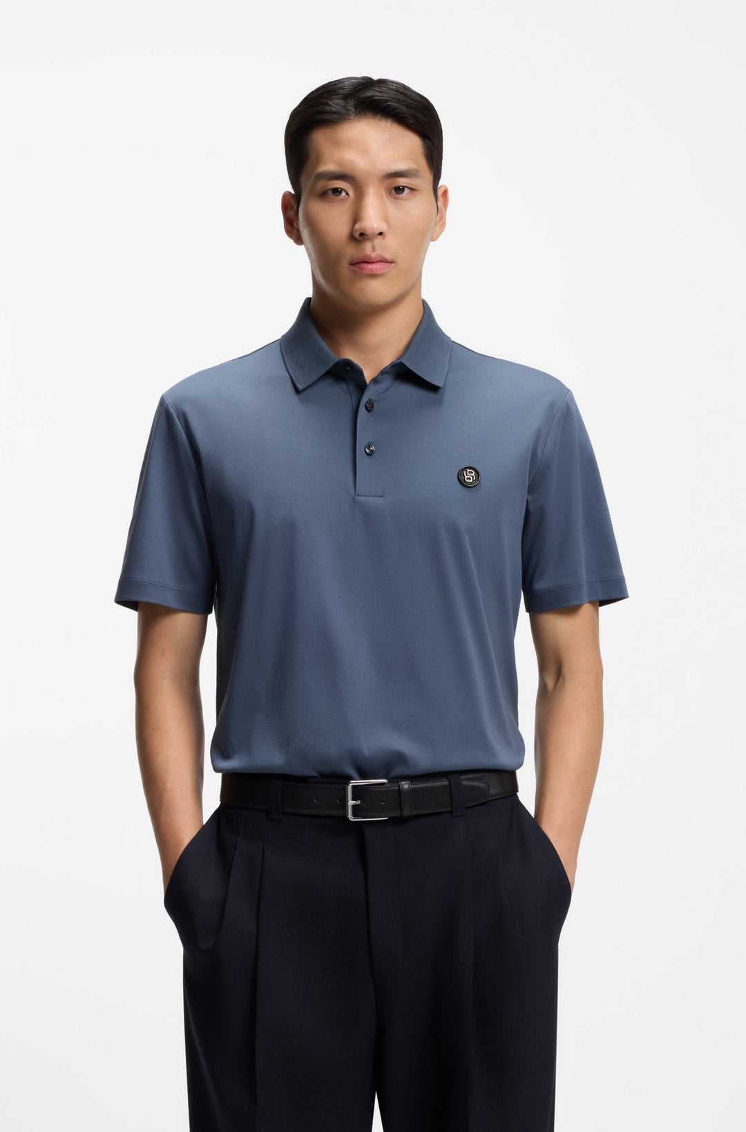 BOSS Polos Regular Fit - C-PARRIS 01 50555829- Concorde Fashion#color_blue-468