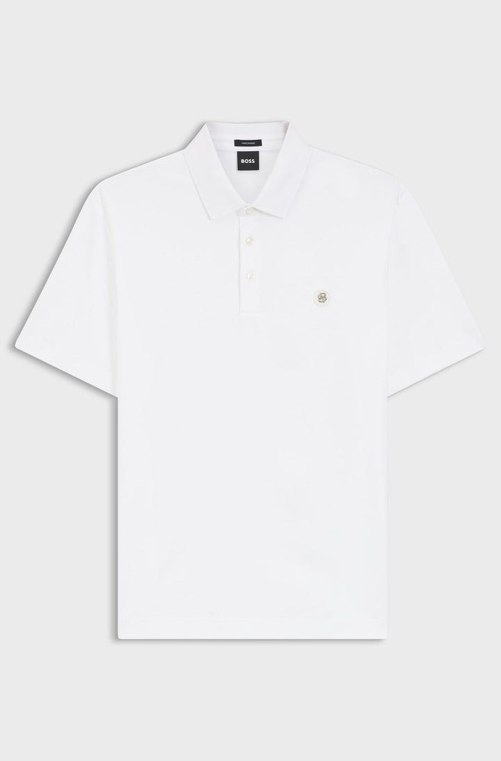 BOSS Polos Regular Fit - C-PARRIS 01 50555829- Concorde Fashion#color_white-100