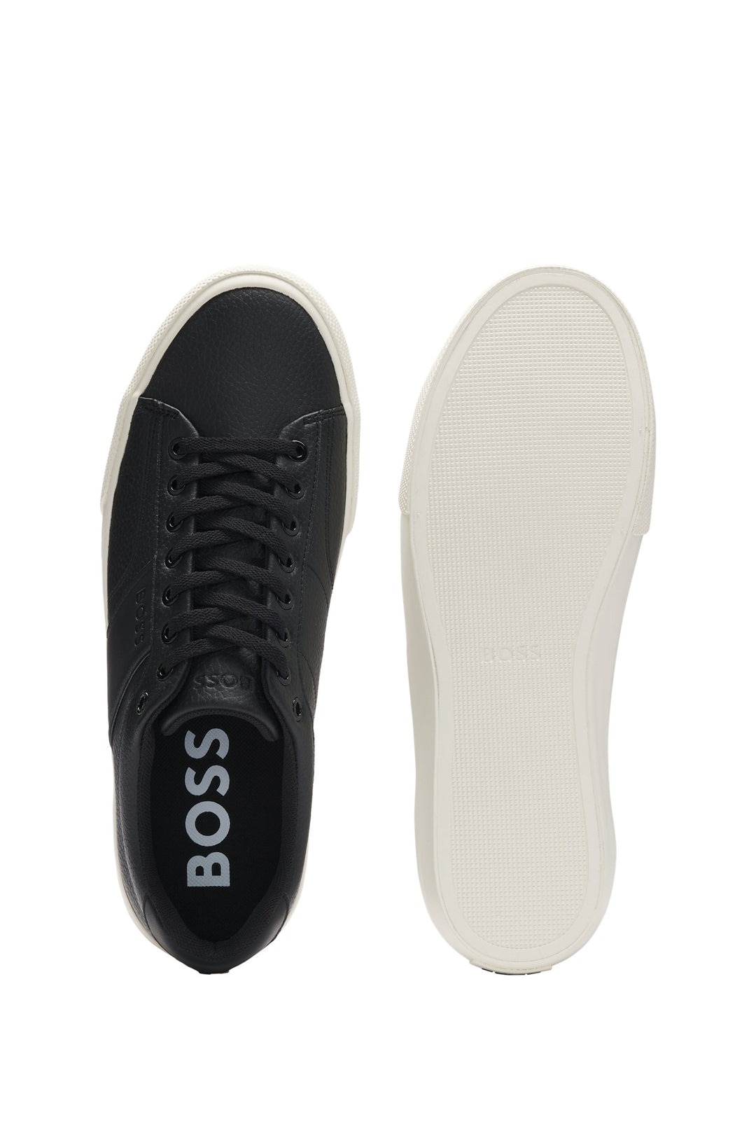 BOSS Sneakers Standard Sole in Artificial Leather - AIDEN_TENN_GRLTP 10263031 01-50522833- Concorde Fashion#color_black-001
