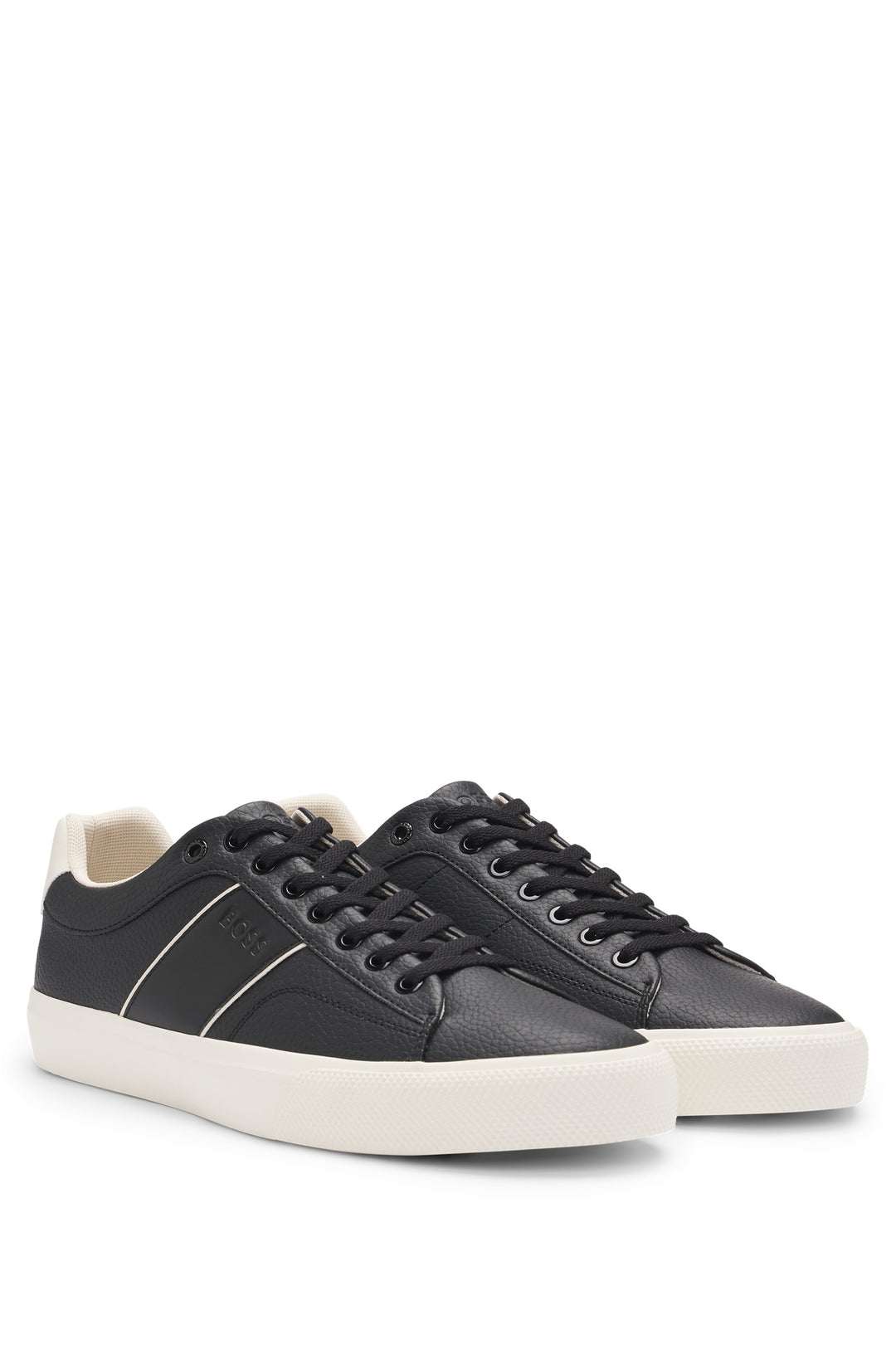 BOSS Sneakers Standard Sole in Artificial Leather - AIDEN_TENN_GRLTP 10263031 01-50522833- Concorde Fashion#color_black-002