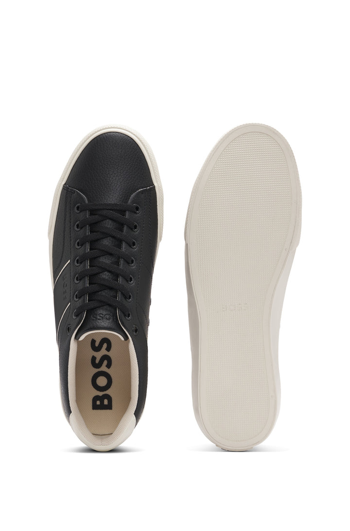 BOSS Sneakers Standard Sole in Artificial Leather - AIDEN_TENN_GRLTP 10263031 01-50522833- Concorde Fashion#color_black-002