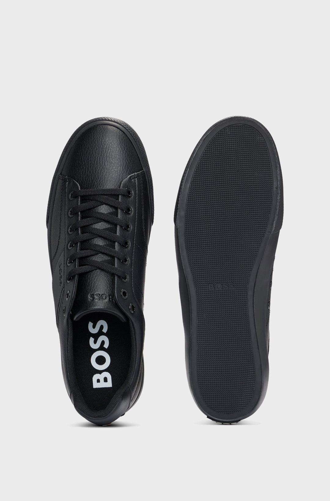 BOSS Sneakers Standard Sole in Artificial Leather - AIDEN_TENN_GRLTP 10263031 01-50522833- Concorde Fashion#color_black-005