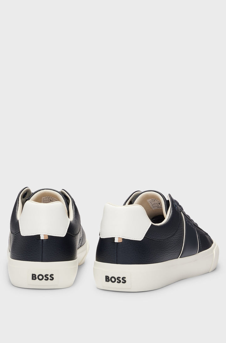 BOSS Sneakers Standard Sole in Artificial Leather - AIDEN_TENN_GRLTP 10263031 01-50522833- Concorde Fashion#color_navy-401