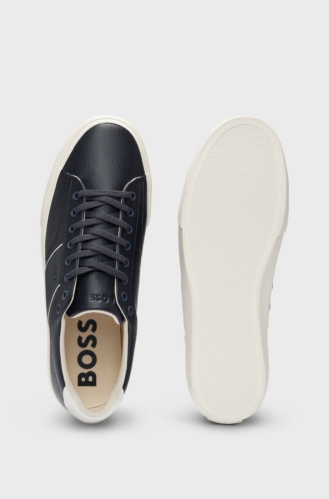 BOSS Sneakers Standard Sole in Artificial Leather - AIDEN_TENN_GRLTP 10263031 01-50522833- Concorde Fashion#color_navy-401