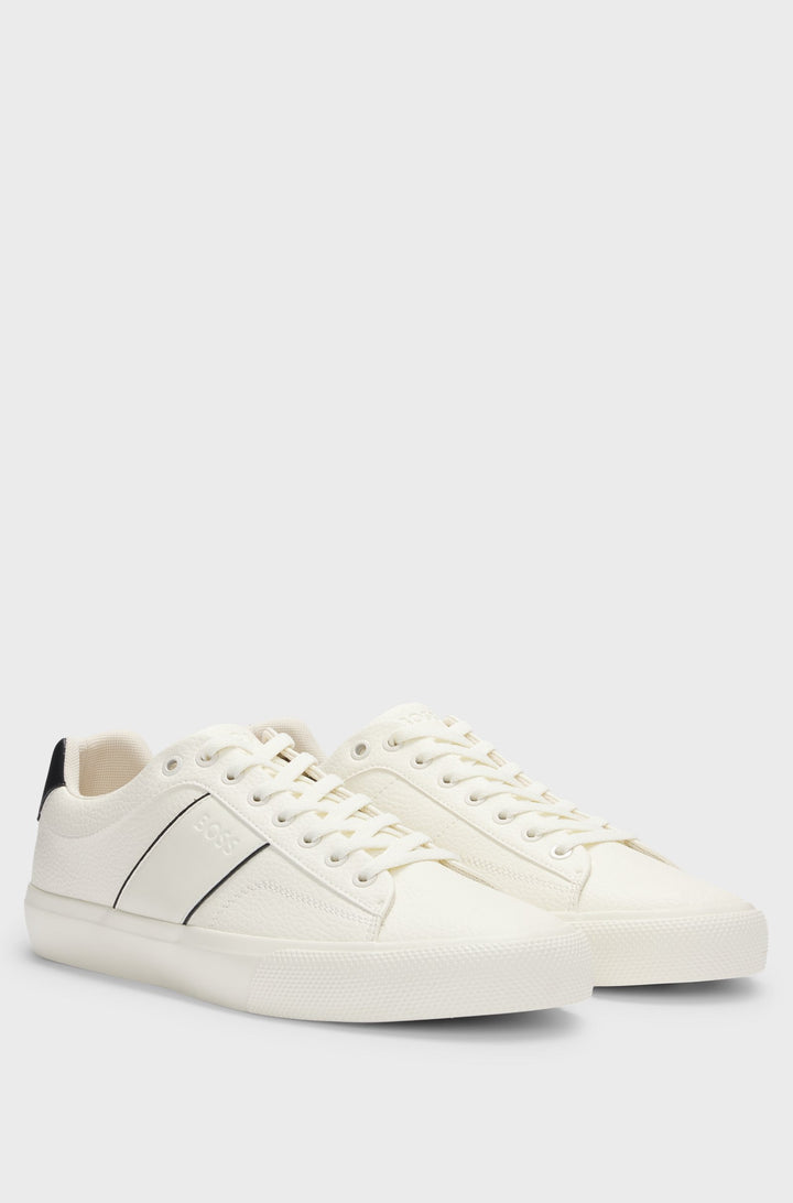BOSS Sneakers Standard Sole in Artificial Leather - AIDEN_TENN_GRLTP 10263031 01-50522833- Concorde Fashion#color_white-101