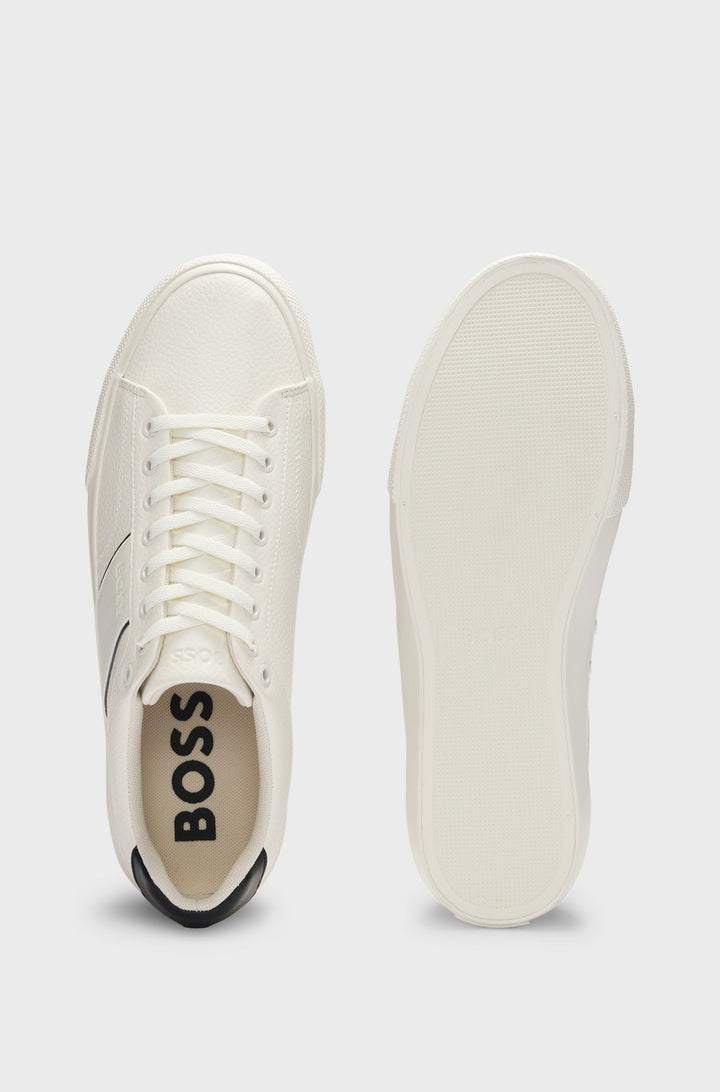 BOSS Sneakers Standard Sole in Artificial Leather - AIDEN_TENN_GRLTP 10263031 01-50522833- Concorde Fashion#color_white-101
