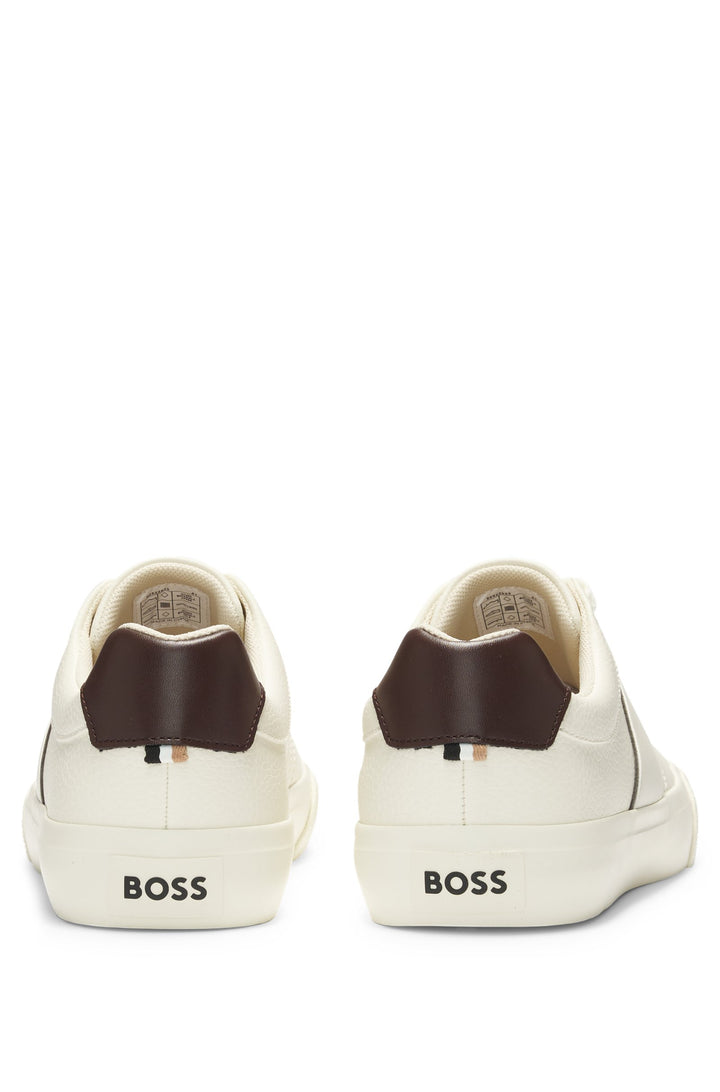 BOSS Sneakers Standard Sole in Artificial Leather - AIDEN_TENN_GRLTP 10263031 01-50522833- Concorde Fashion#color_white-106