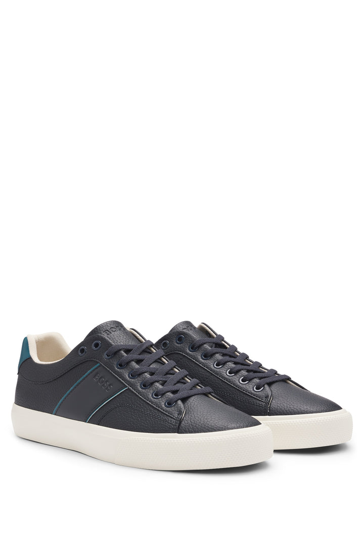 BOSS Sneakers Standard Sole in Artificial Leather - AIDEN_TENN_GRLTP 10263031 01-50522833- Concorde Fashion#color_blue-464