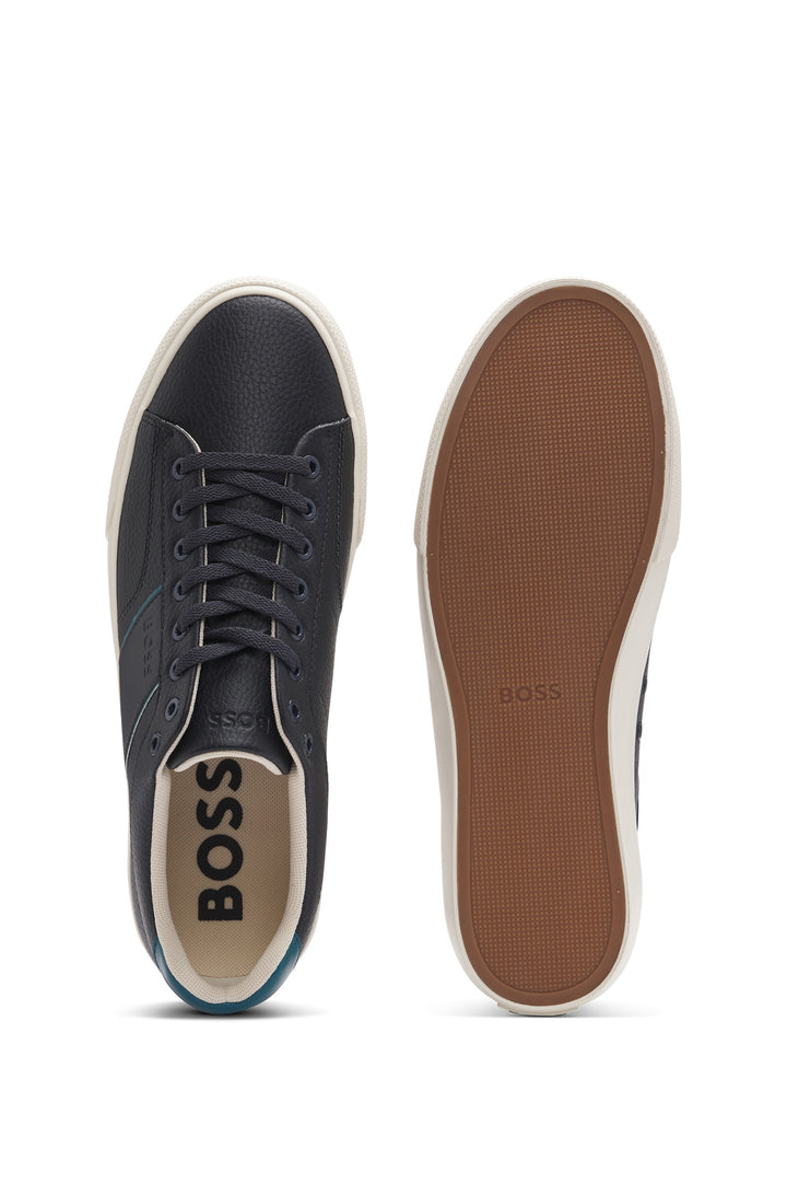 BOSS Sneakers Standard Sole in Artificial Leather - AIDEN_TENN_GRLTP 10263031 01-50522833- Concorde Fashion#color_blue-464