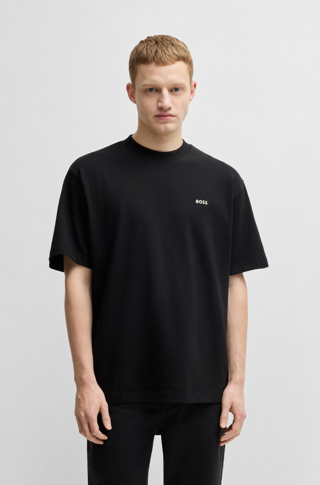 BOSS T-Shirts Relaxed Fit in Cotton - TE_NOWHERE 10263047 01-50539188- Concorde Fashion#color_black-001