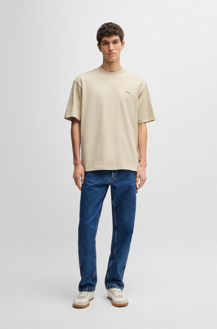 BOSS T-Shirts Relaxed Fit in Cotton - TE_NOWHERE 10263047 01-50539188- Concorde Fashion#color_beige-271