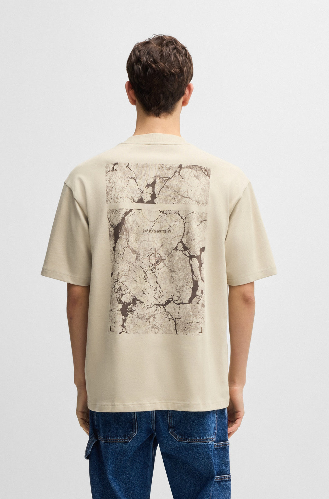 BOSS T-Shirts Relaxed Fit in Cotton - TE_NOWHERE 10263047 01-50539188- Concorde Fashion#color_beige-271