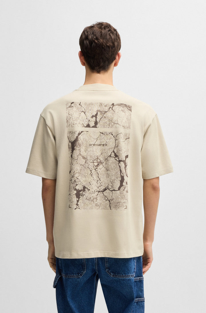 BOSS T-Shirts Relaxed Fit in Cotton - TE_NOWHERE 10263047 01-50539188- Concorde Fashion#color_beige-271
