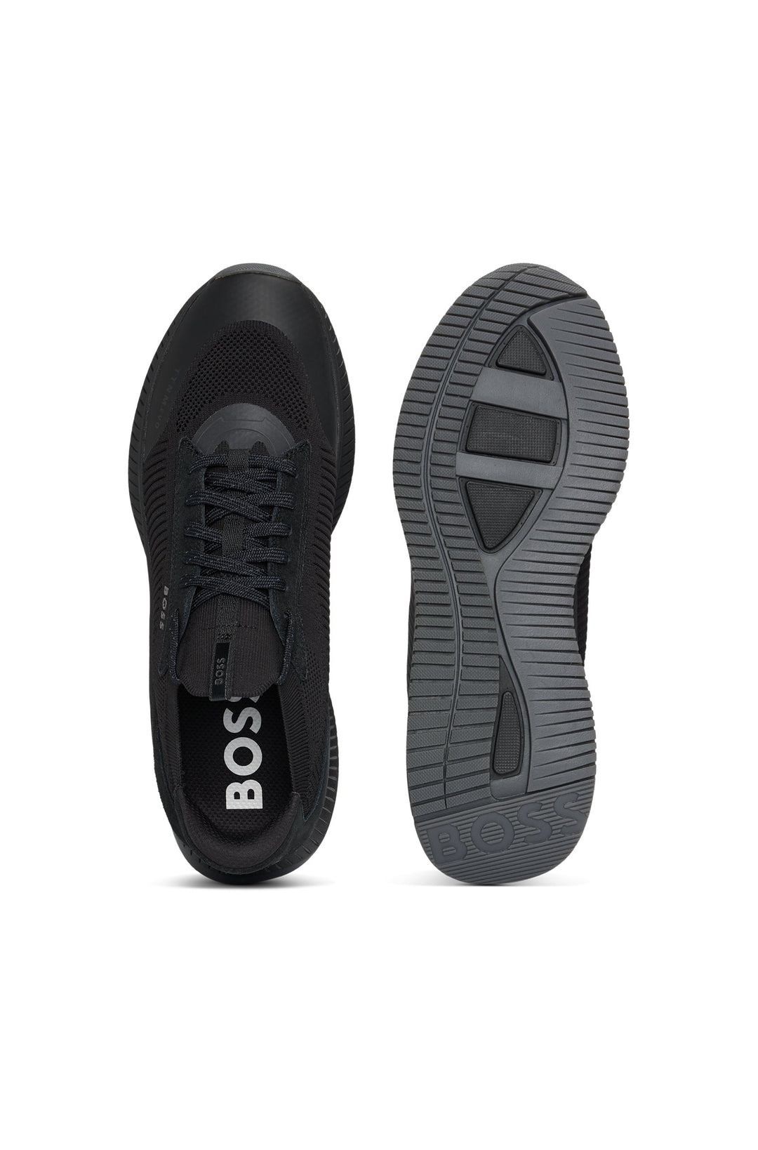 BOSS Sneakers Standard Sole in Polyester Mix - TTNM EVO_SLON_KNRSD 10263095 01-50523113- Concorde Fashion#color_black-002