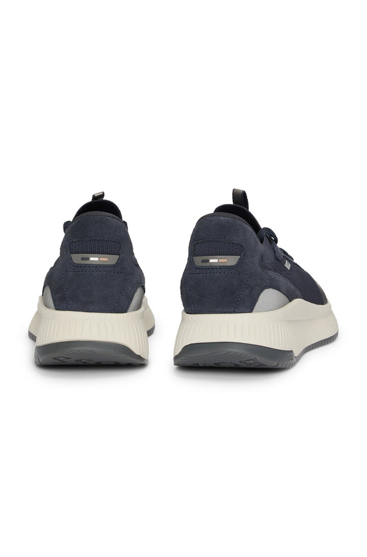 BOSS Sneakers Standard Sole in Polyester Mix - TTNM EVO_SLON_KNRSD 10263095 01-50523113- Concorde Fashion#color_navy-401