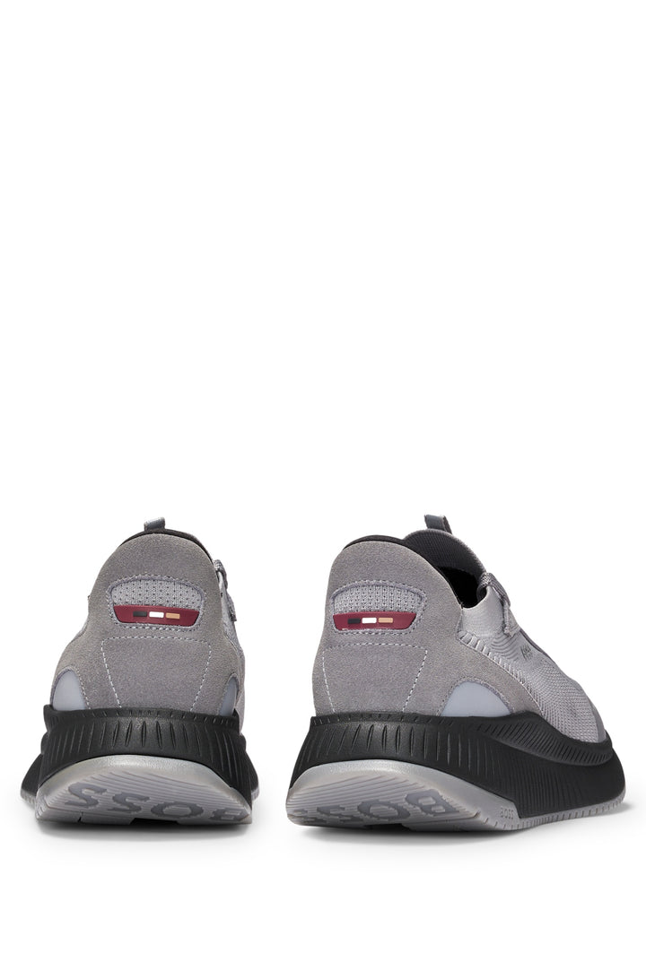 BOSS Sneakers Standard Sole in Polyester Mix,Polyester - TTNM EVO_SLON_KNRSD 10263095 01-50523113- Concorde Fashion#color_grey-025