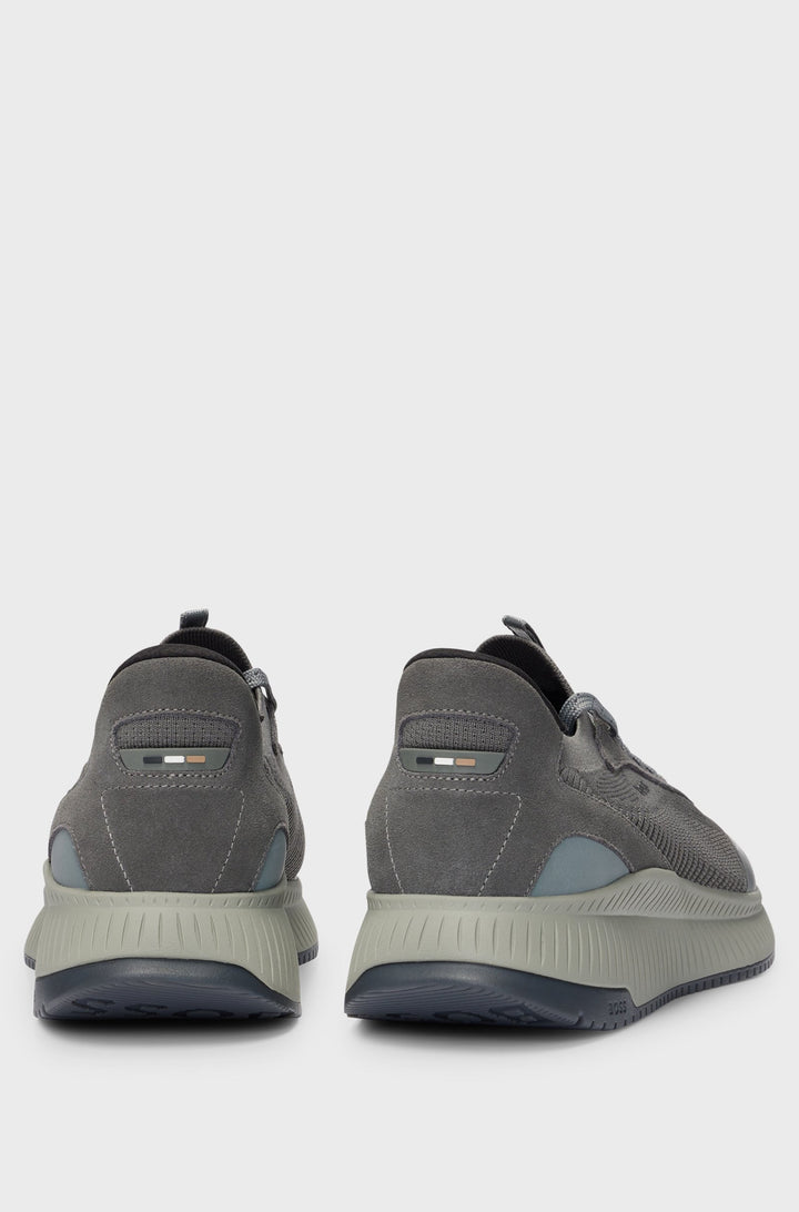 BOSS Sneakers Standard Sole in Polyester Mix - TTNM EVO_SLON_KNRSD 10263095 01-50523113- Concorde Fashion#color_grey-026