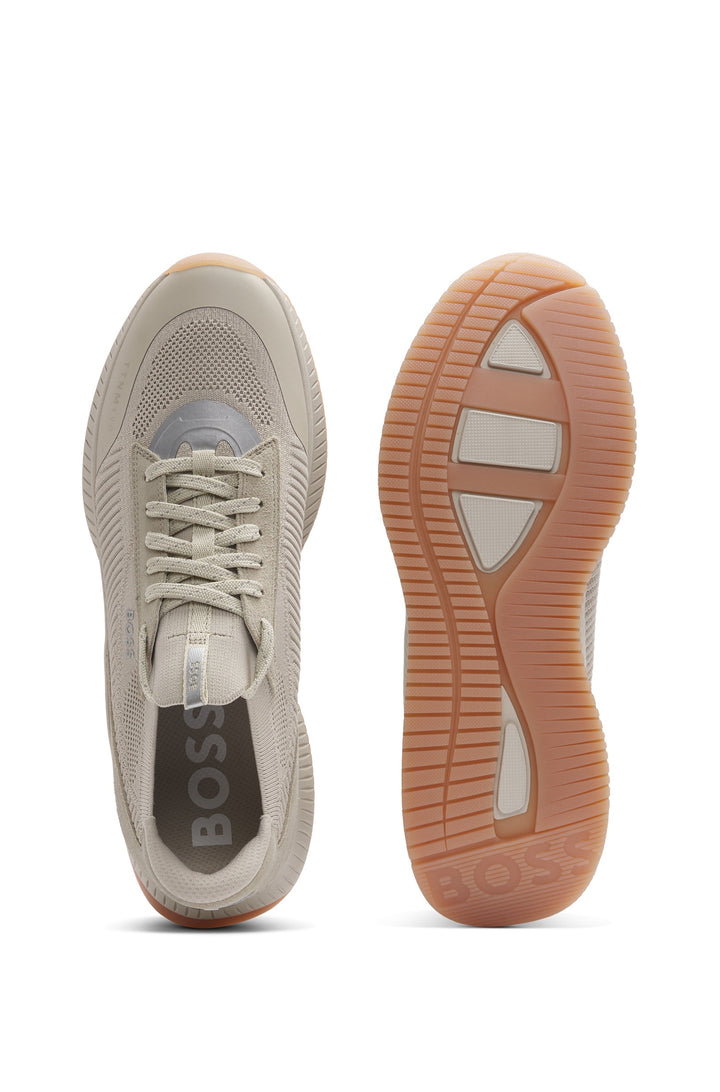 BOSS Sneakers Standard Sole in Polyester Mix,Polyester - TTNM EVO_SLON_KNRSD 10263095 01-50523113- Concorde Fashion#color_beige-270
