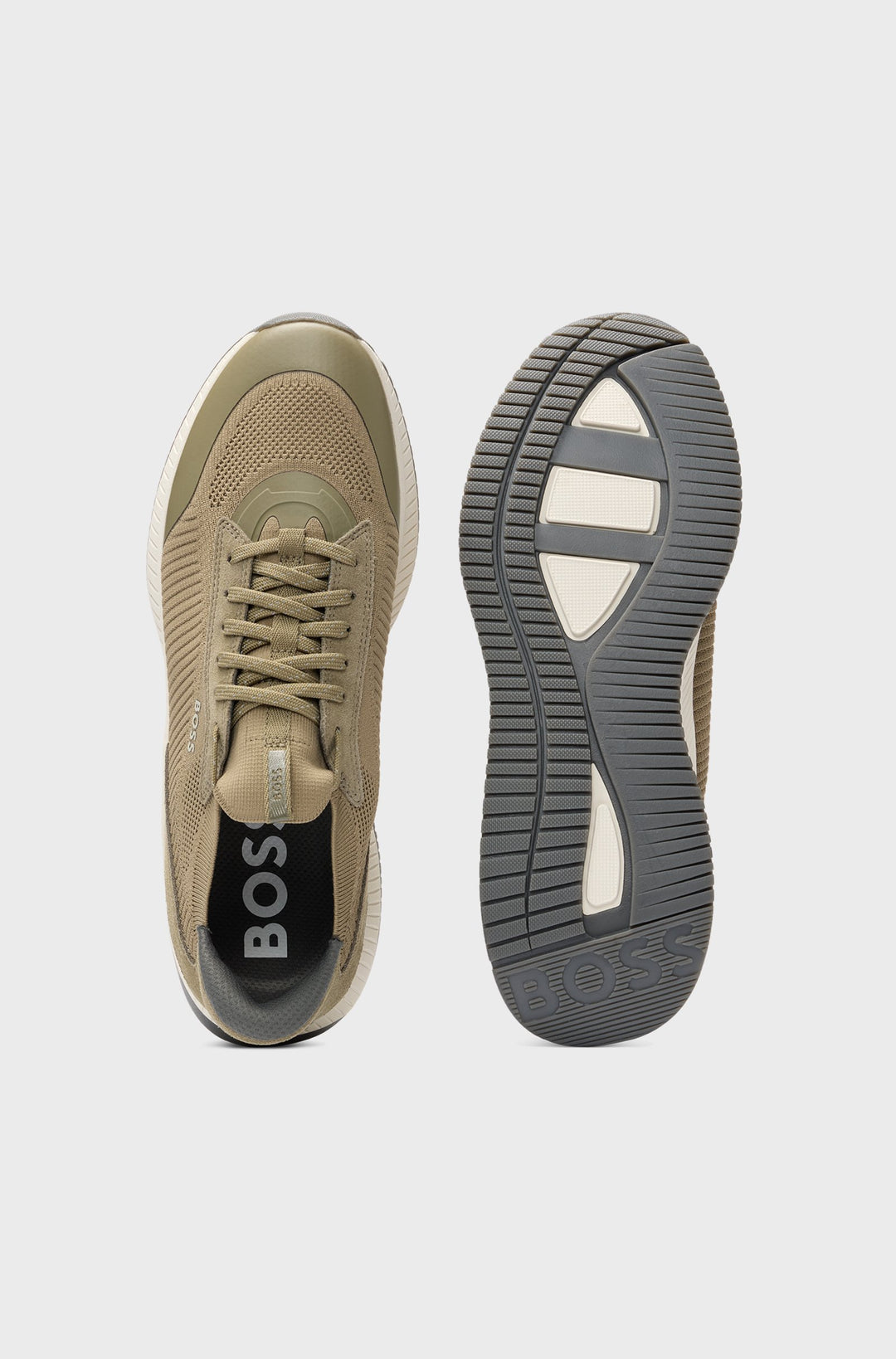 BOSS Sneakers Standard Sole in Polyester Mix - TTNM EVO_SLON_KNRSD 10263095 01-50523113- Concorde Fashion#color_green-330