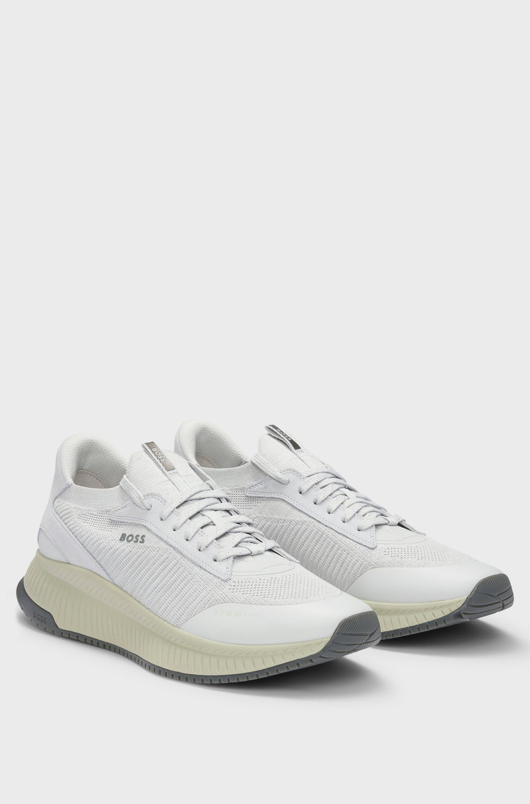 BOSS Sneakers Standard Sole in Polyester Mix - TTNM EVO_SLON_KNRSD 10263095 01-50523113- Concorde Fashion#color_grey-051