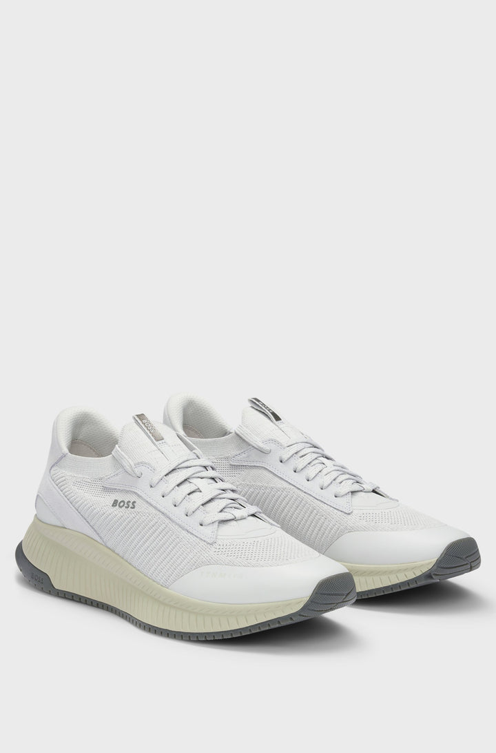 BOSS Sneakers Standard Sole in Polyester Mix - TTNM EVO_SLON_KNRSD 10263095 01-50523113- Concorde Fashion#color_grey-051