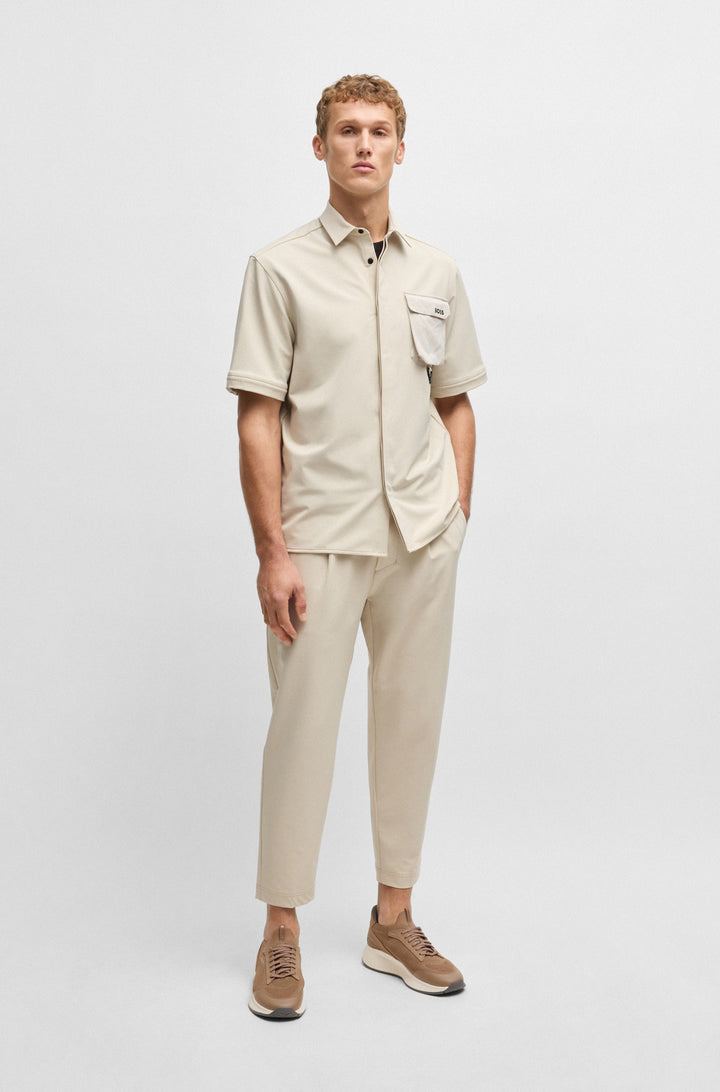 BOSS Sneakers Standard Sole in Polyester Mix - TTNM EVO_SLON_KNRSD 10263095 01-50523113- Concorde Fashion#color_beige-263