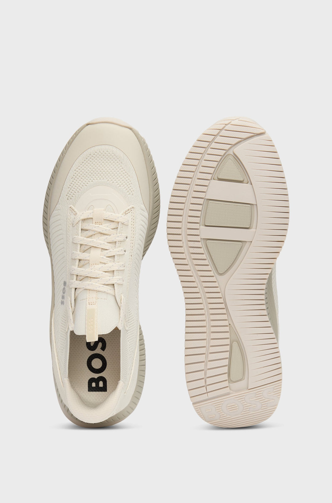 BOSS Sneakers Standard Sole in Polyester Mix - TTNM EVO_SLON_KNRSD 10263095 01-50523113- Concorde Fashion#color_beige-292