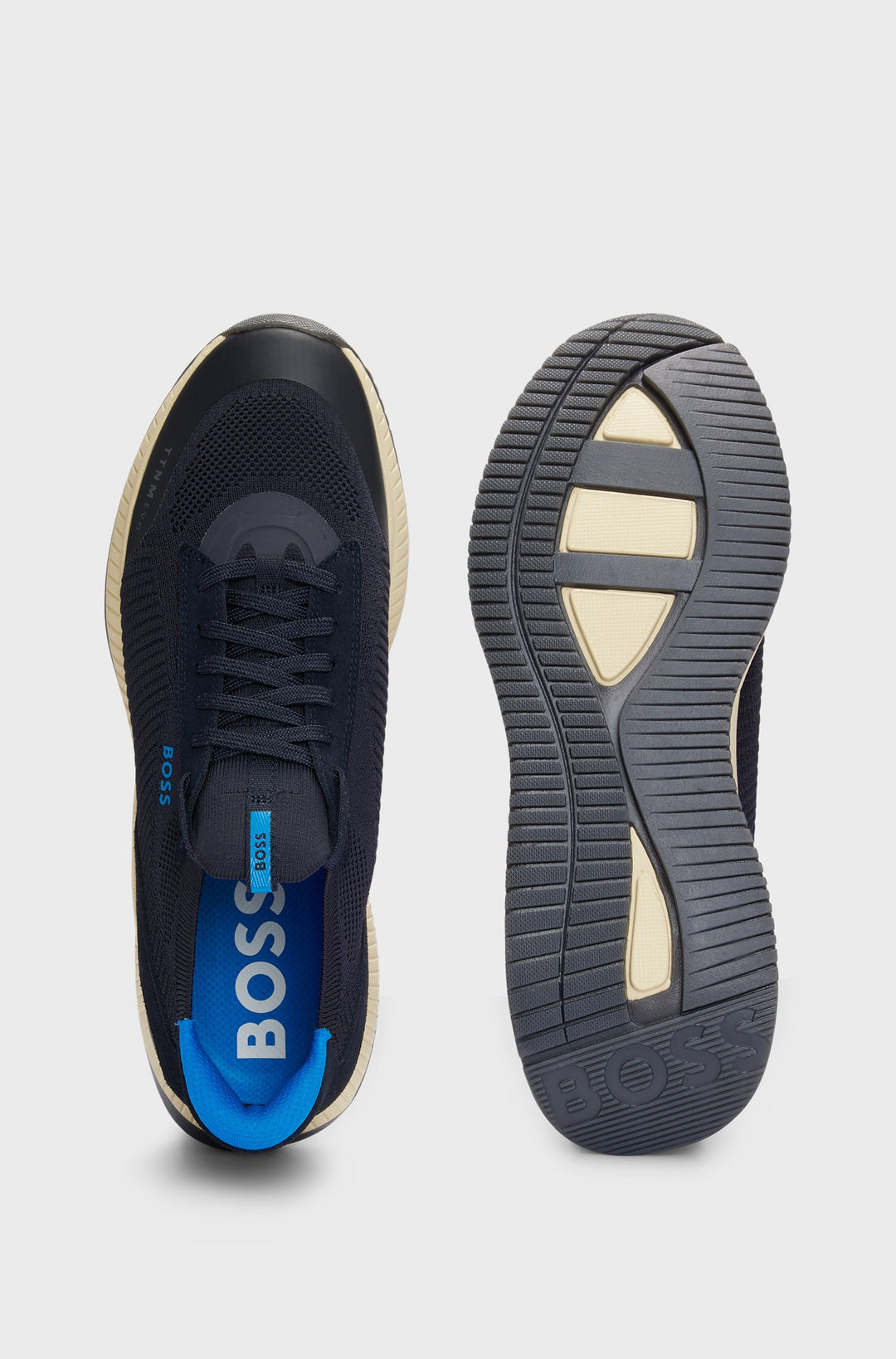 BOSS Sneakers Standard Sole in Polyester Mix - TTNM EVO_SLON_KNRSD 10263095 01-50523113- Concorde Fashion#color_blue-464