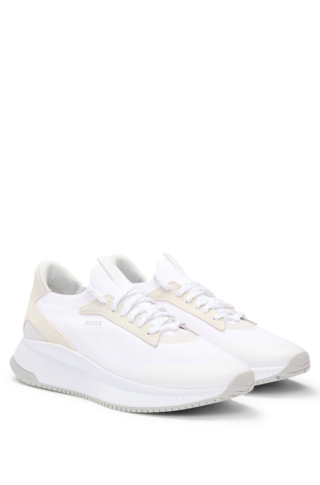 BOSS Sneakers Standard Sole in Polyester Mix - TTNM EVO_SLON_KNRSD 10263095 01-50523113- Concorde Fashion#color_white-100