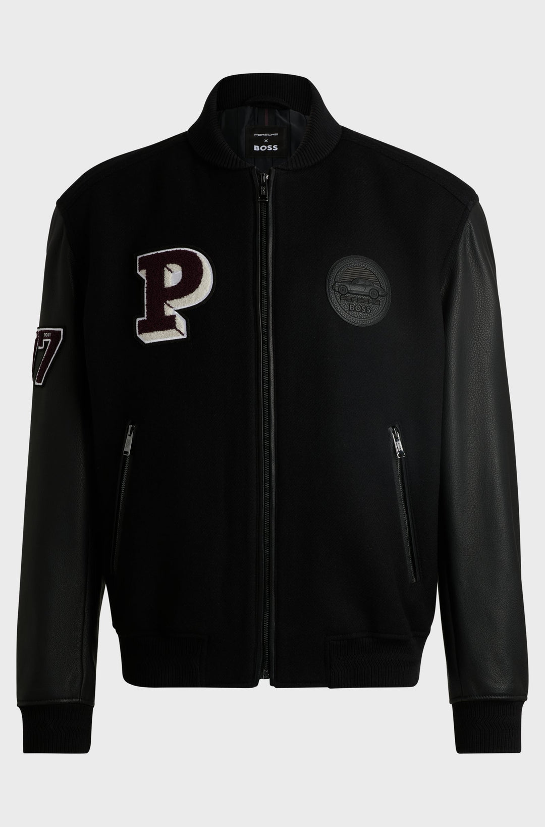 BOSS Casual Jackets Regular Fit in Leather - MARCITY_PS 10263112 01-50523088- Concorde Fashion#color_black-001
