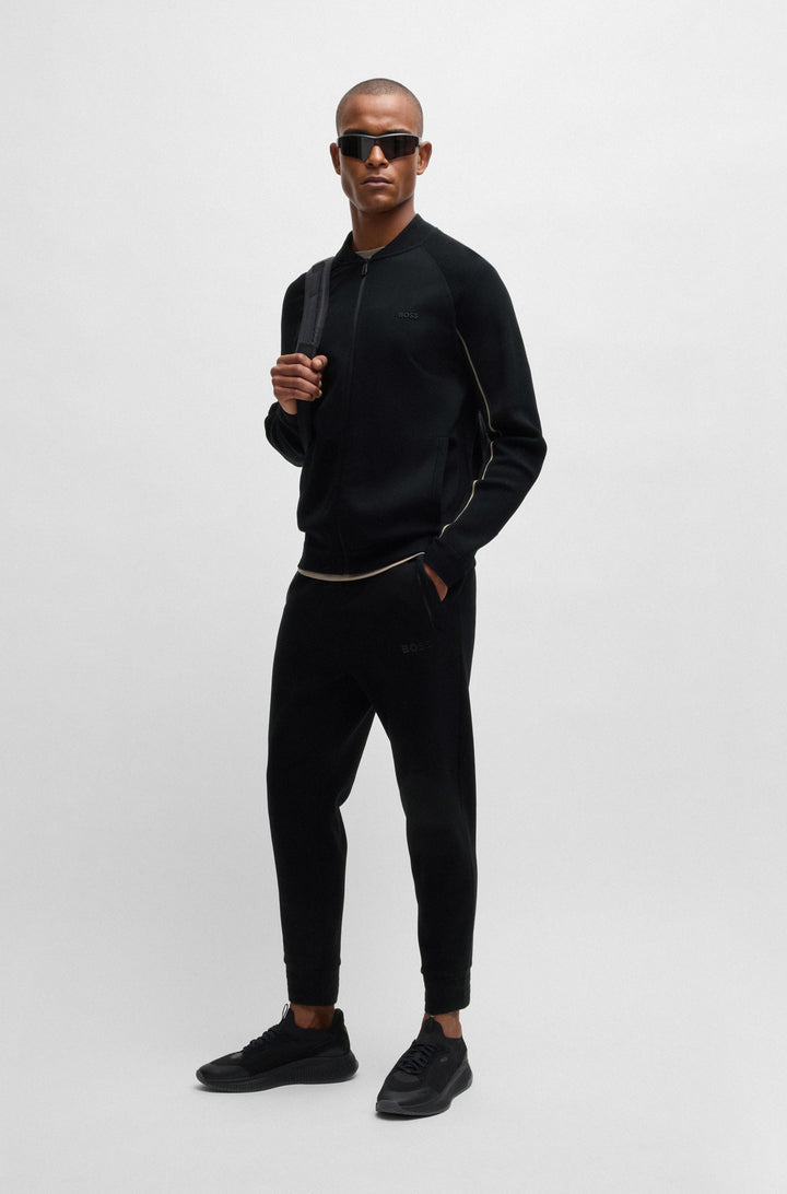 BOSS Sweaters Regular Fit in Viscose Mix - ZURRAY 10263131 01-50523164- Concorde Fashion#color_black-001
