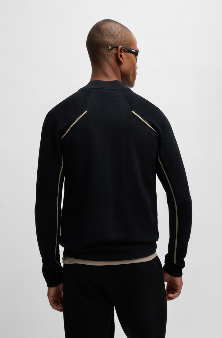 BOSS Sweaters Regular Fit in Viscose Mix - ZURRAY 10263131 01-50523164- Concorde Fashion#color_black-001