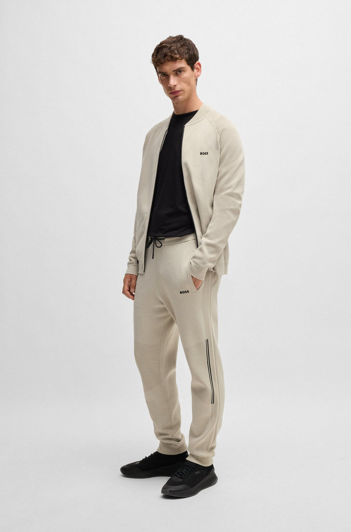 BOSS Sweaters Regular Fit in Viscose Mix - ZURRAY 10263131 01-50523164- Concorde Fashion#color_beige-271