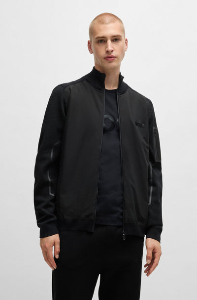 BOSS Casual Jackets Regular Fit in Polyester Mix - ZHINO 10263132 01-50523174- Concorde Fashion#color_black-001