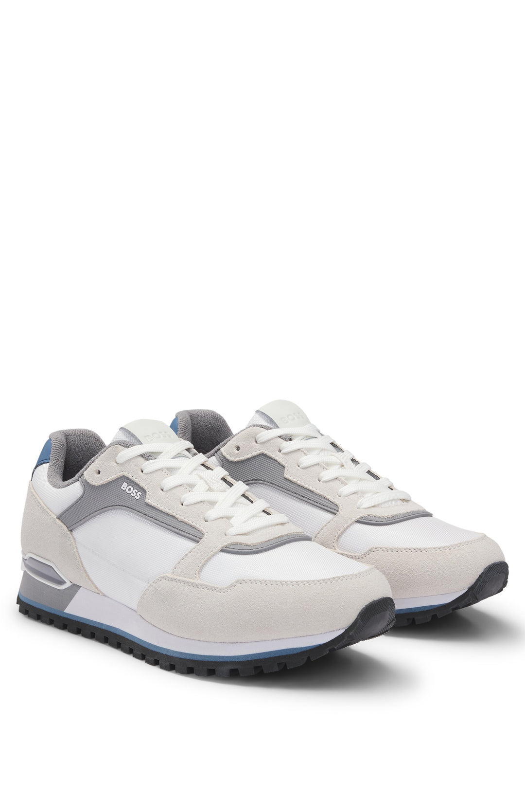 BOSS Sneakers Standard Sole in Polyester - PARKOUR-L_RUNN_SDNYT 10263136 01-50523221- Concorde Fashion#color_white-144