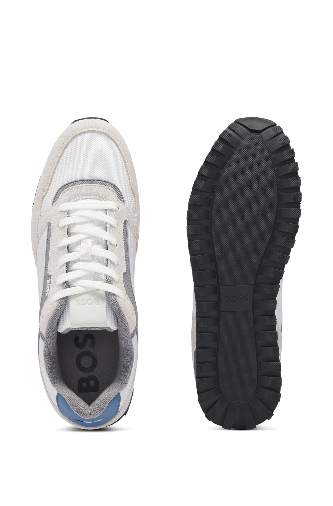 BOSS Sneakers Standard Sole in Polyester - PARKOUR-L_RUNN_SDNYT 10263136 01-50523221- Concorde Fashion#color_white-144