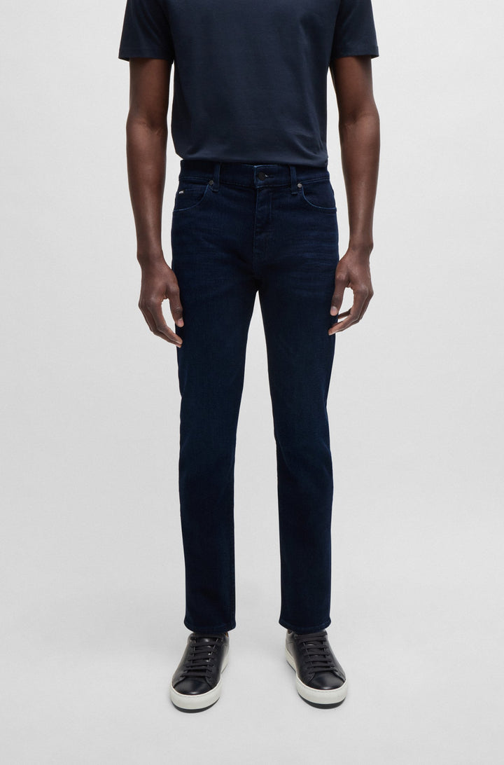 BOSS Jeans Slim Fit in Cotton Mix - H-DELAWARE 10263151 01-50523239- Concorde Fashion#color_navy-415