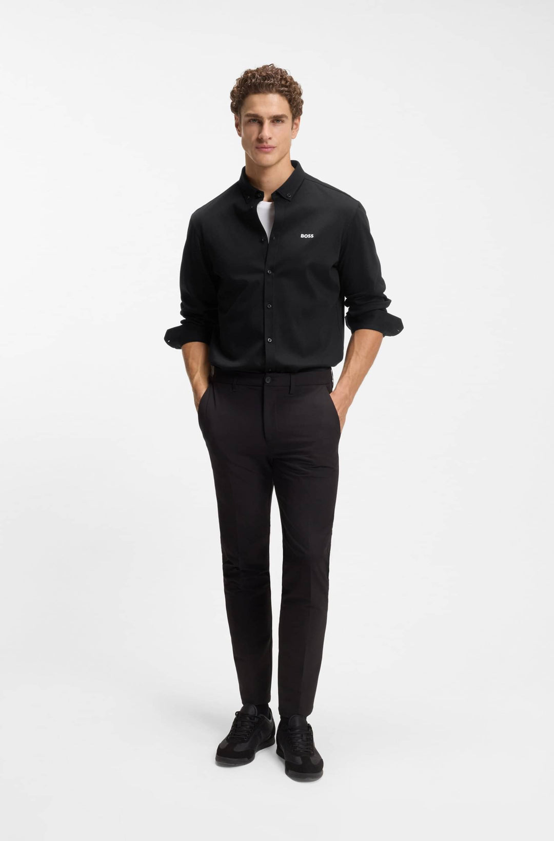 BOSS Casual Shirts Regular Fit - ST_MOTION L 50555946- Concorde Fashion#color_black-002