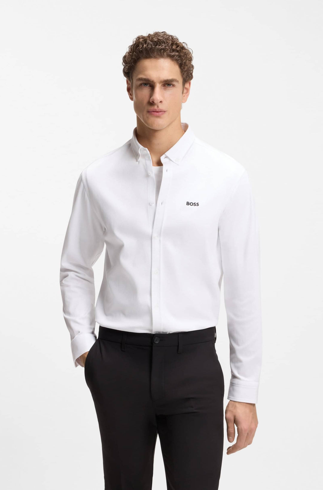 BOSS Casual Shirts Regular Fit - ST_MOTION L 50555946- Concorde Fashion#color_white-100