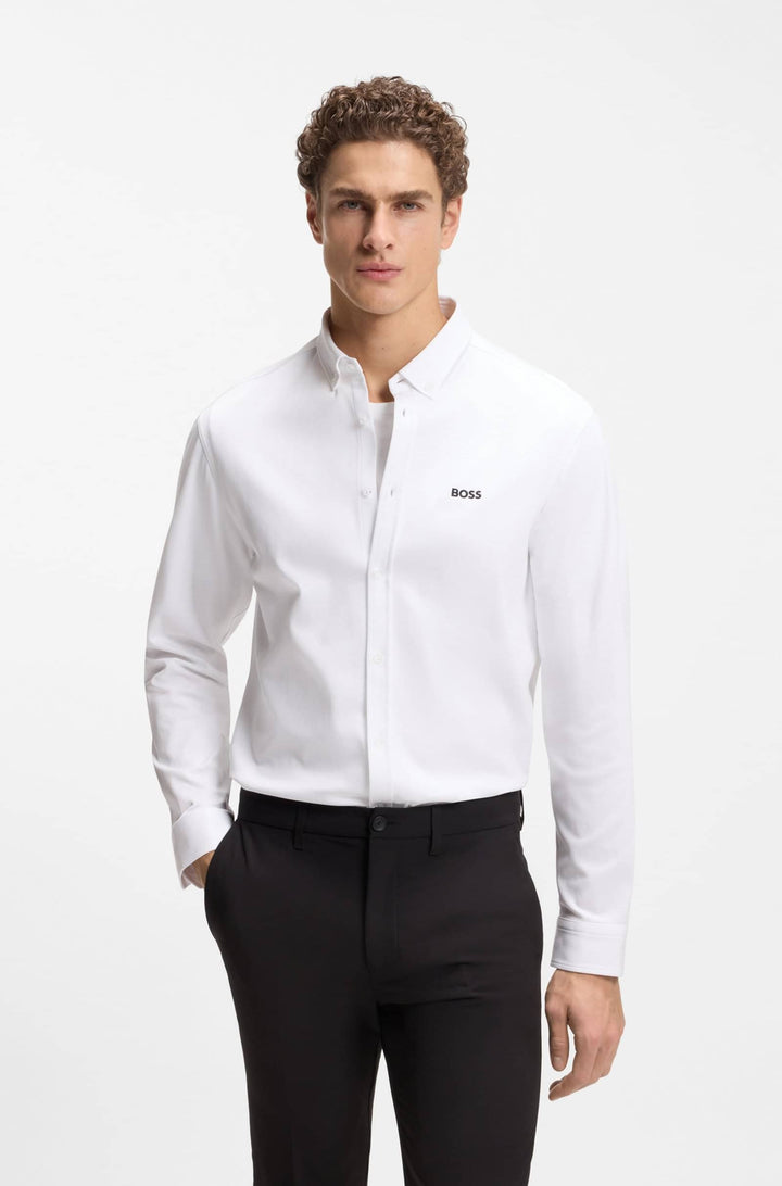 BOSS Casual Shirts Regular Fit - ST_MOTION L 50555946- Concorde Fashion#color_white-100