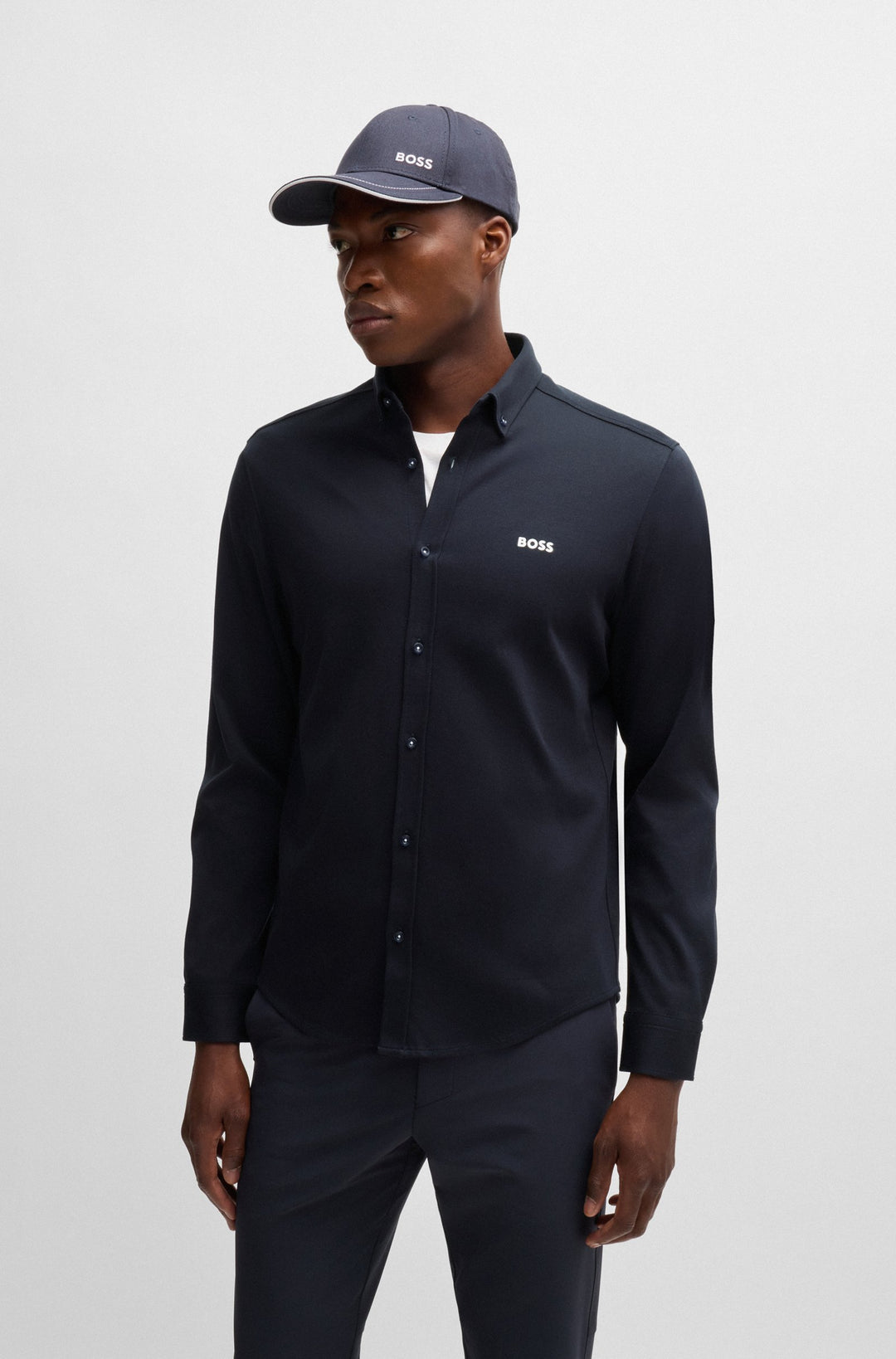 BOSS Casual Shirts Regular Fit in Cotton - B_MOTION_L 10263169 02-50525031- Concorde Fashion#color_navy-402