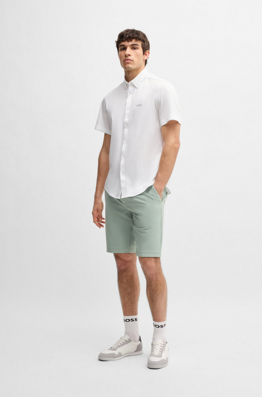 BOSS Casual Shirts Regular Fit - B_MOTION_S 50533149- Concorde Fashion#color_white-100