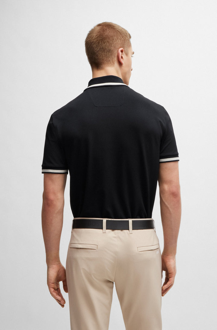 BOSS Polos Regular Fit in Cotton Mix - PADDY 1 10263186 01-50519745- Concorde Fashion#color_black-001