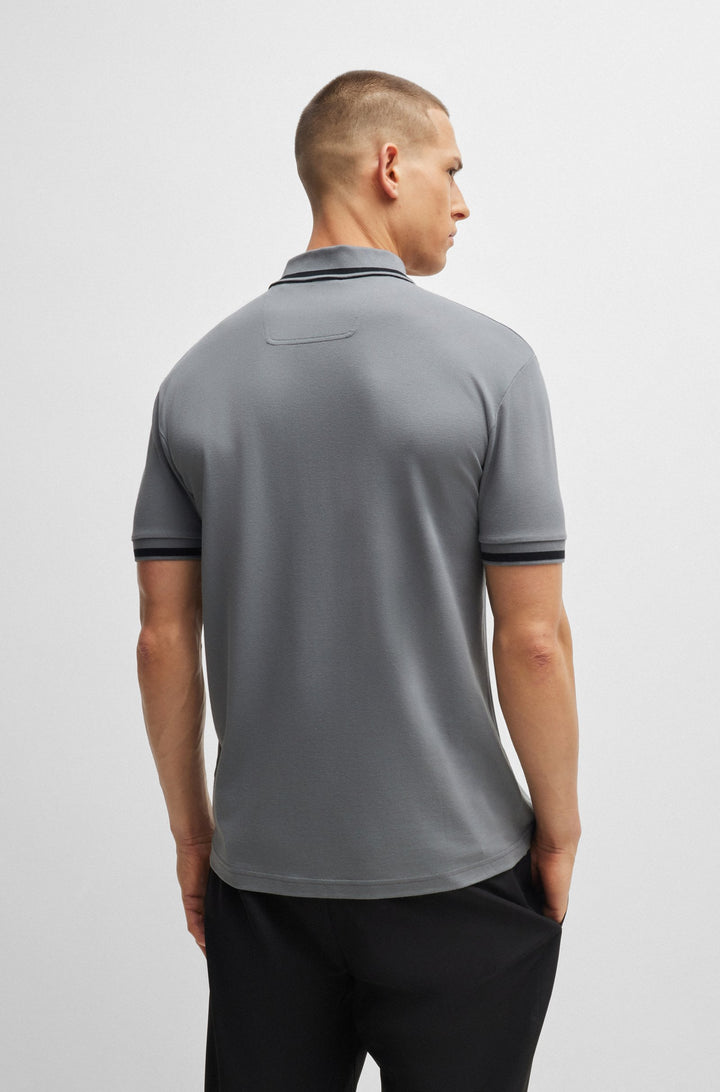 BOSS Polos Regular Fit in Cotton Mix - PADDY 1 10263186 01-50519745- Concorde Fashion#color_beige-251